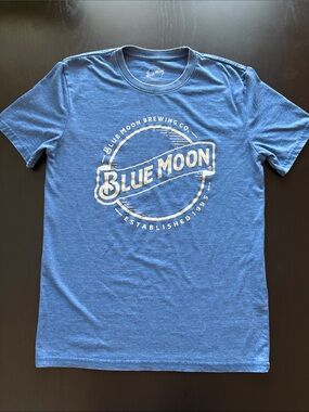 Lucky Brand Blue Graphic Logo Short-Sleeve Tee